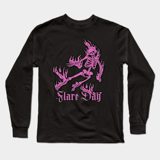 Flare Day Shirt, Chronic Pain shirt, Skeleton Multiple Sclerosis CRPS Ehlers Danlos Syndrome EDS Lupus MS Spoonie Long Sleeve T-Shirt